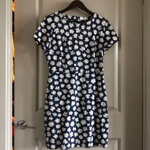Old Navy Daisy Print Sleeveless Sheath Dress M